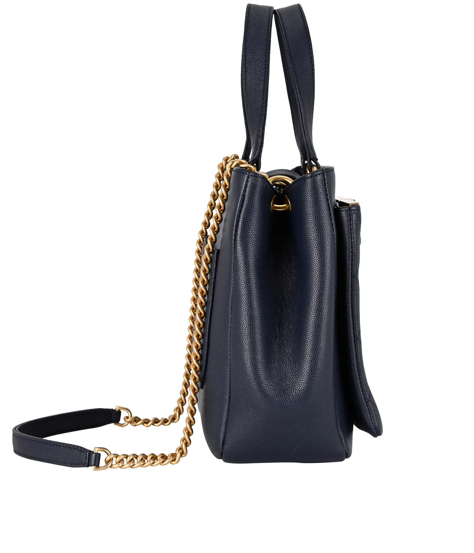 Framed Business Affinity, &pound;1,800, Handbags, Blue, Leather, Side view